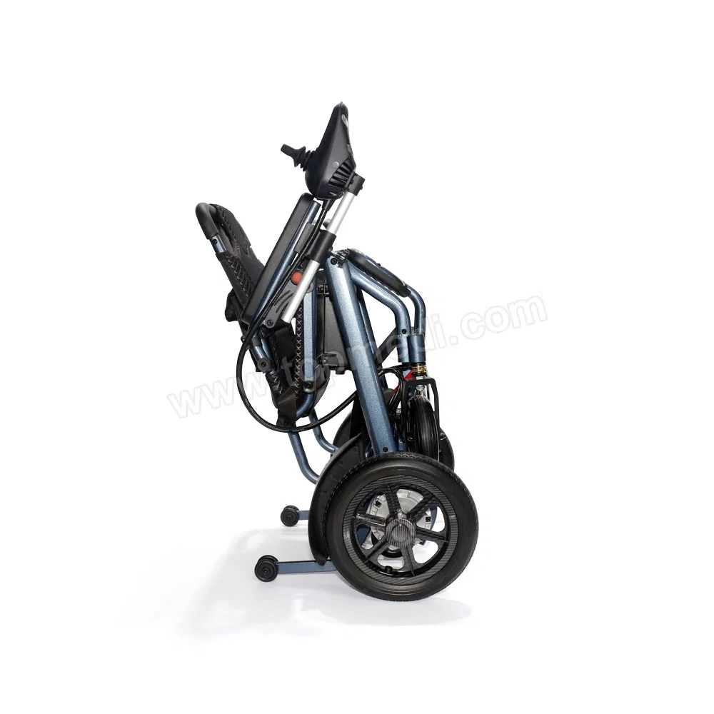 Powered Motorized Lithium Silla De Ruedas Aluminum Lightweight Foldable Electric Wheelchair