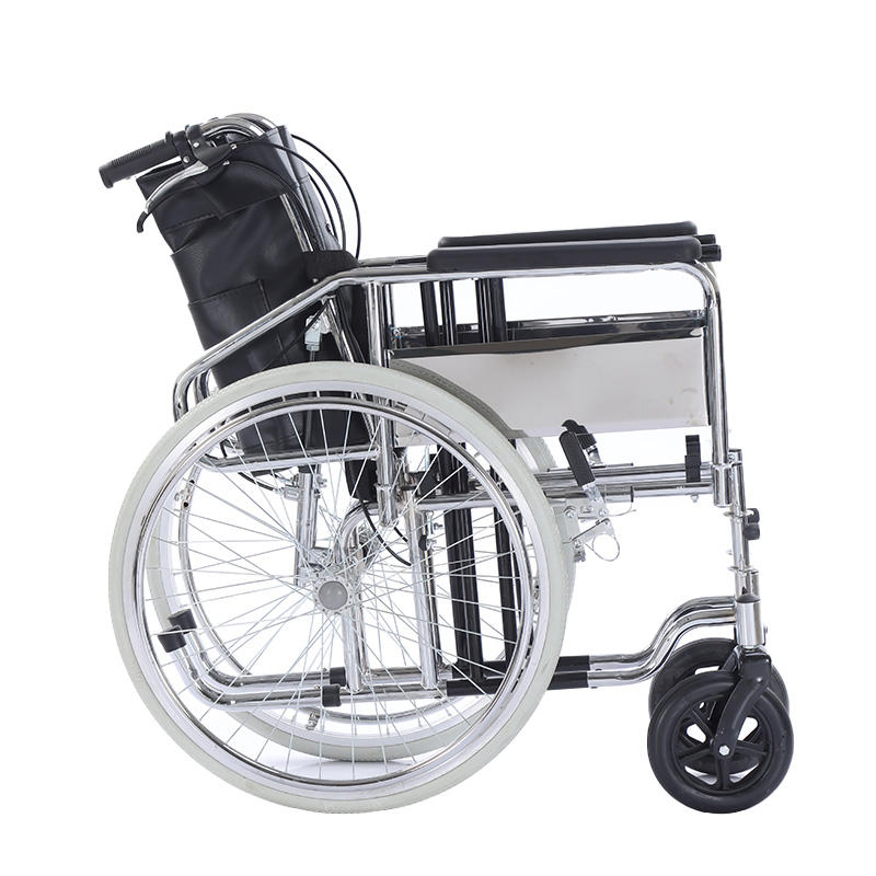 Marchhigh Efficiency 24 Inch Manual Electroplating Manual Portable Folding Lightweight Wheelchair