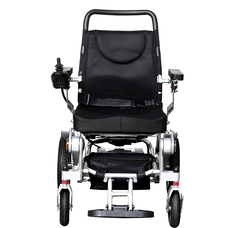 [Pw-6016A] Foldable Electric Powered Active Reclining Wheelchair with Backrest, Brakes and Joystick Control in Aluminum Alloy or Steel as Hospital Furniture