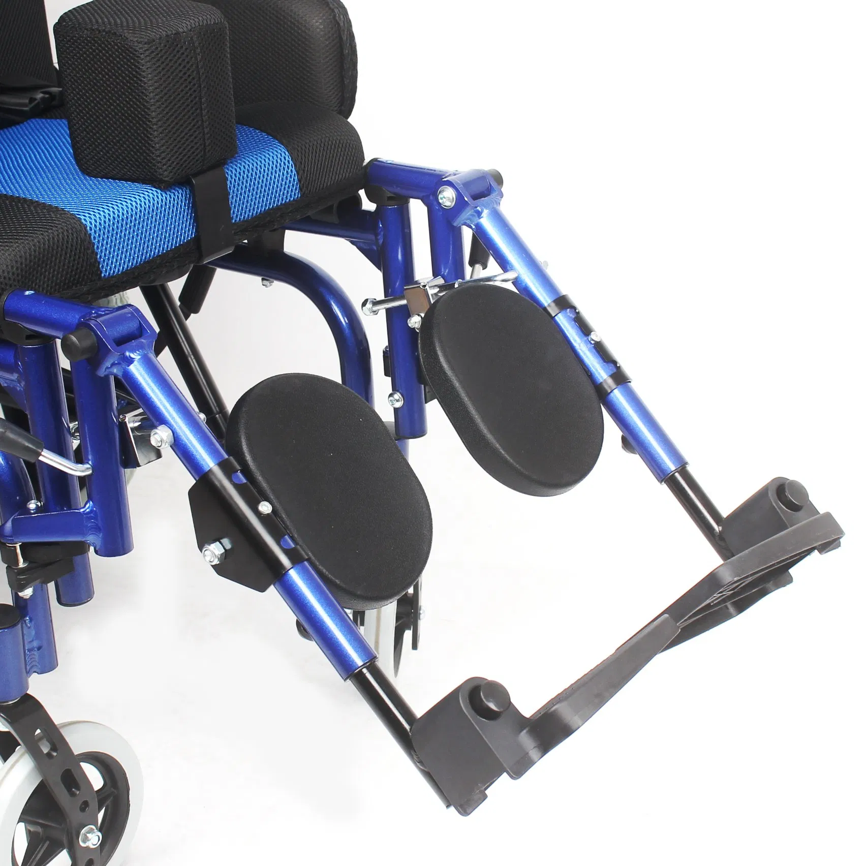 Pediatric Cerebral Palsy Manual Wheelchair for Kids Tilted Seat and Reclining Backrest