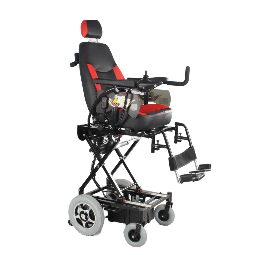 Standing Electric Wheelchair Manufacturer with Sit to Stand Lift Function for Rehabilitation and Independence Aid