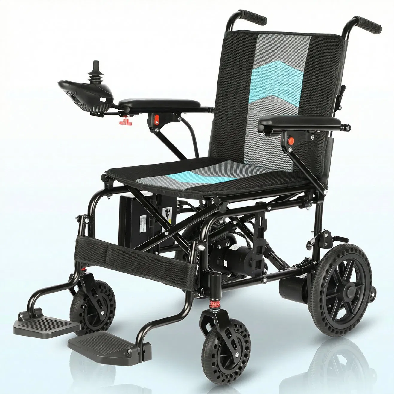 Lightweight Aluminum Folding Electric Wheelchair for Wholesale