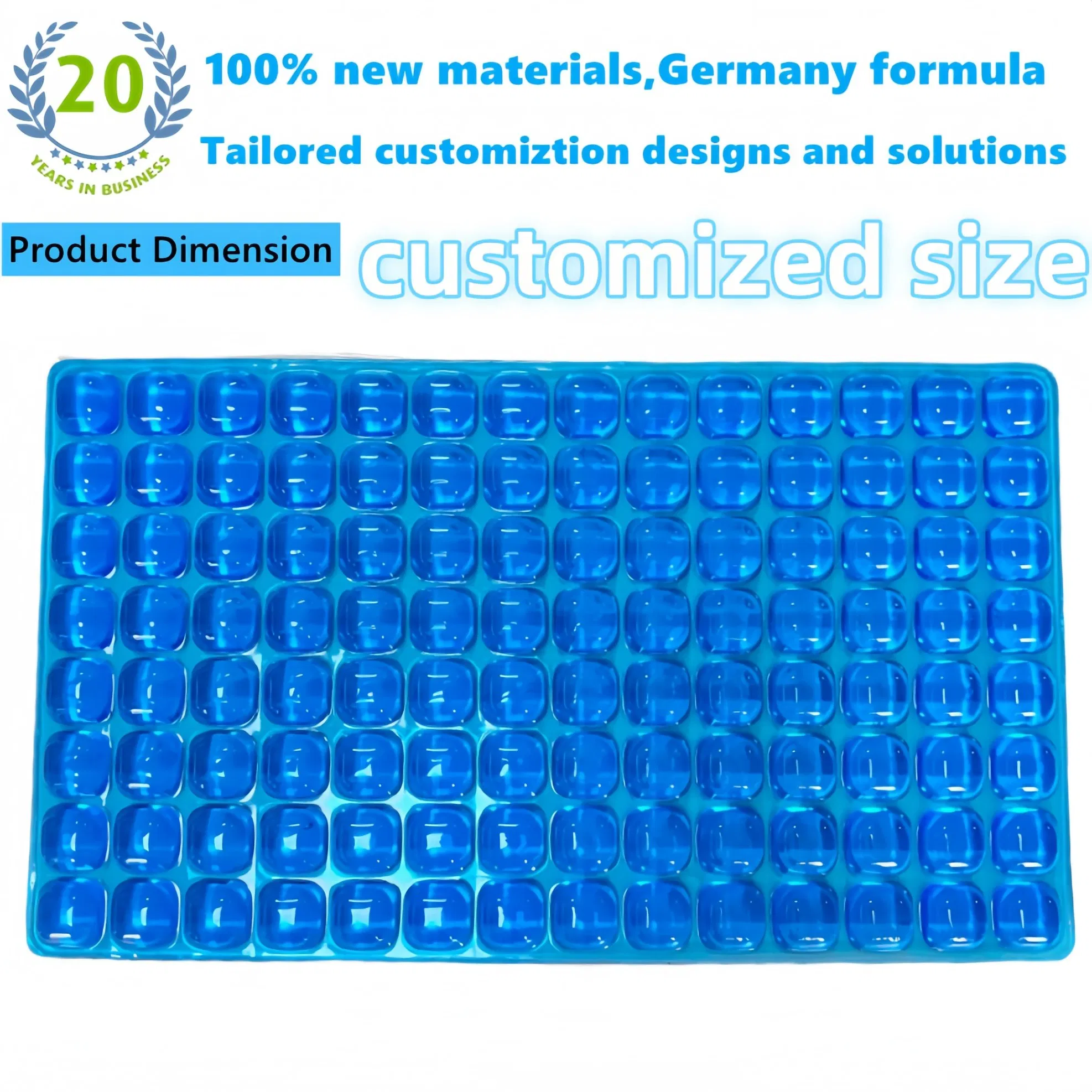 Cooling Gel Wrist Rest Non-Slip Desk Keyboard Accessory with Palm Support and Cooling