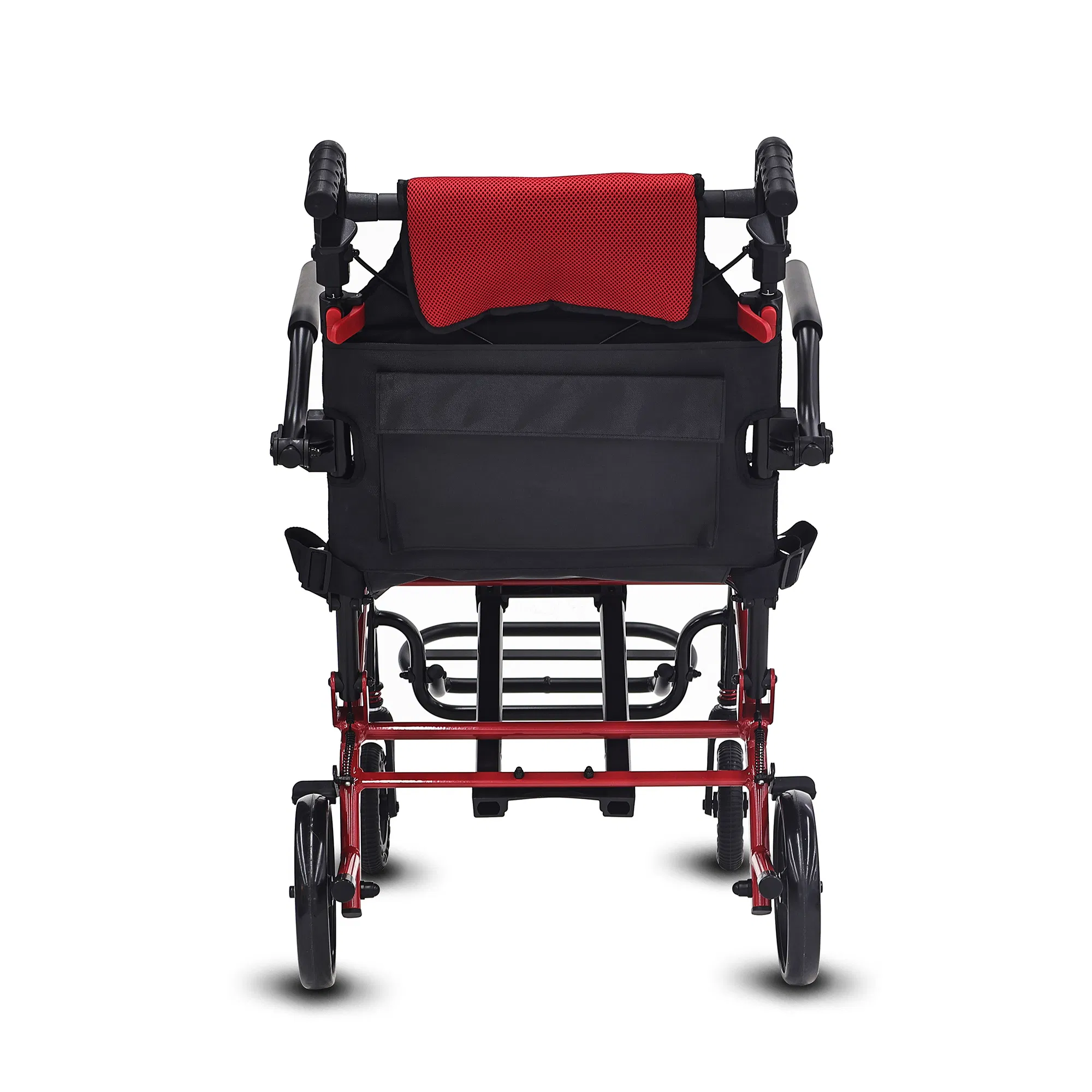 Foldable Wheel Chair with Soft Cushion Seat for Effortless Transport