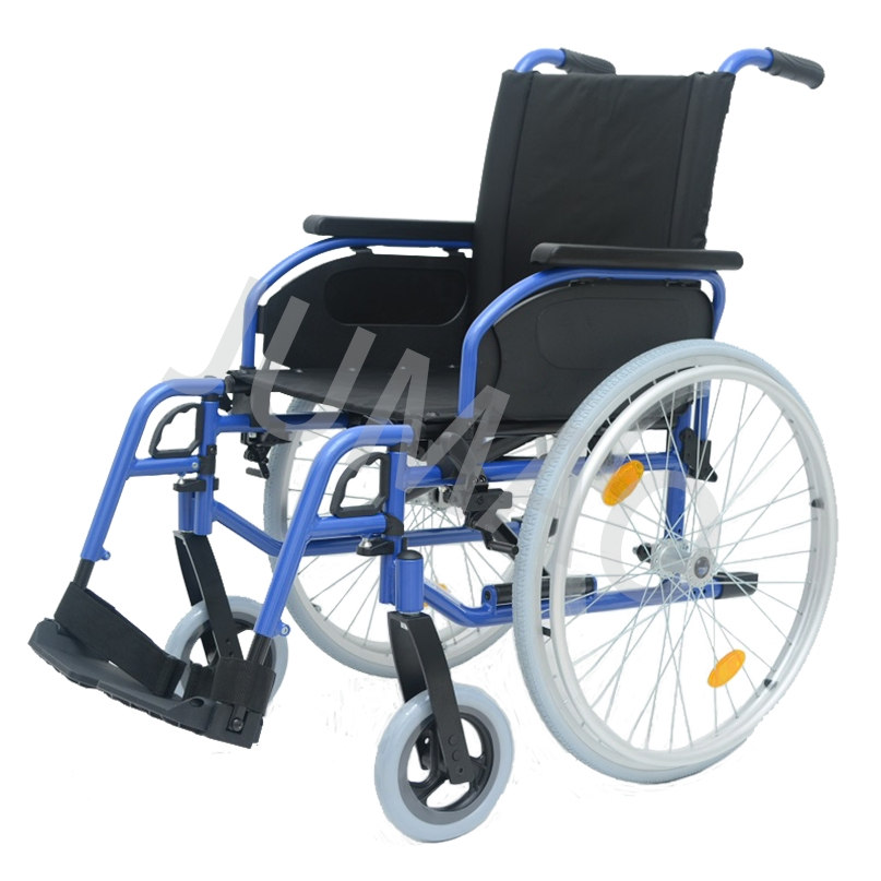 Ultra-Lightweight Aluminum Wheelchair with Powder Coating for Easy Mobility