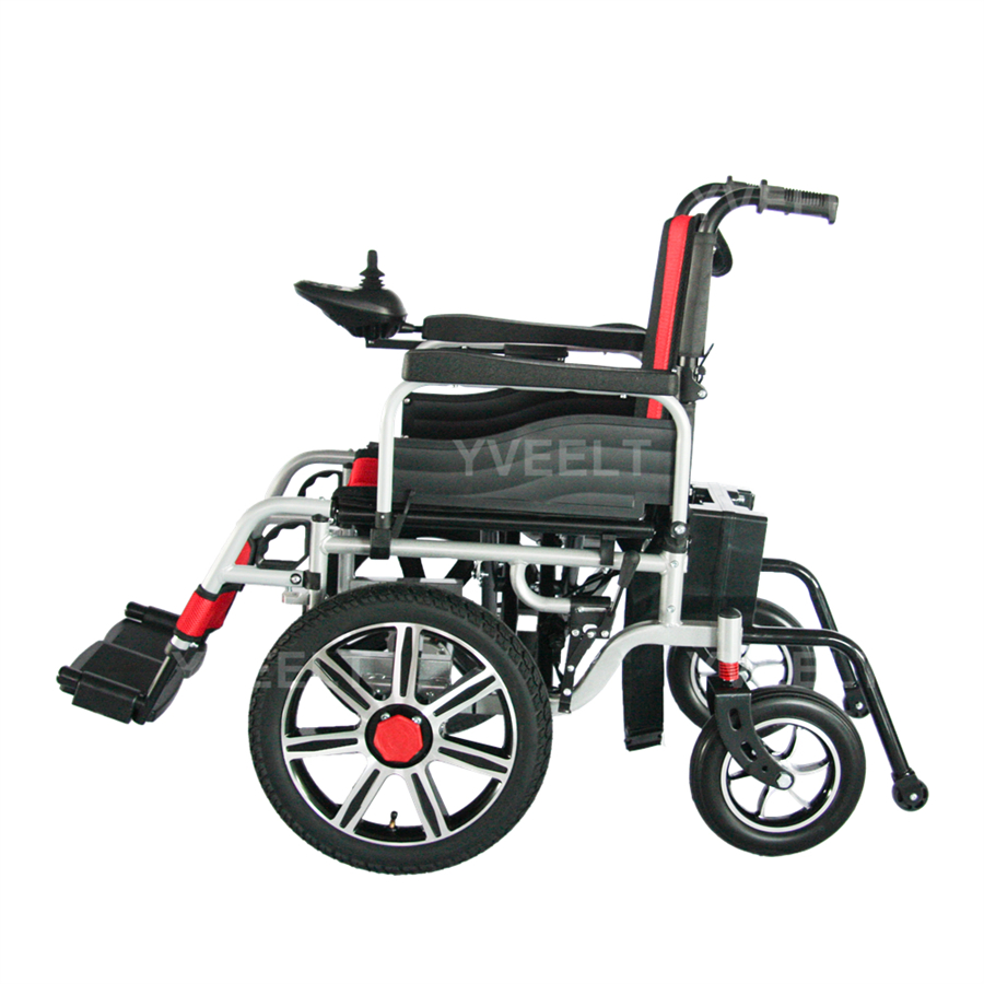New Collection Transport Chair Hospital Electric Wheelchair with Swing Away Footrests for Comfort