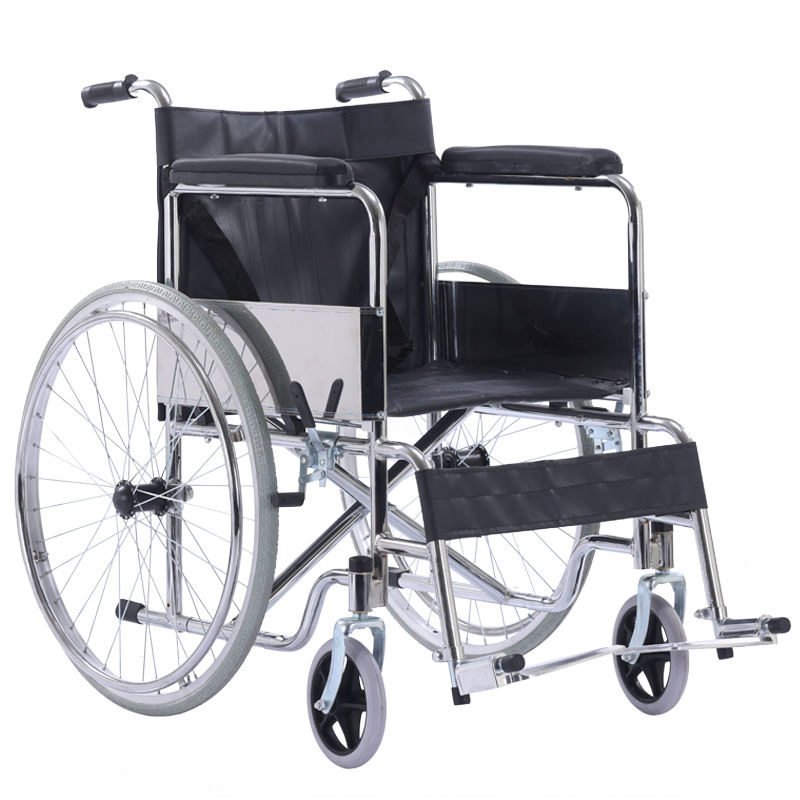 Medical Steel Manual Folding Wheelchair 809 for Physical Therapy/Hospital Use