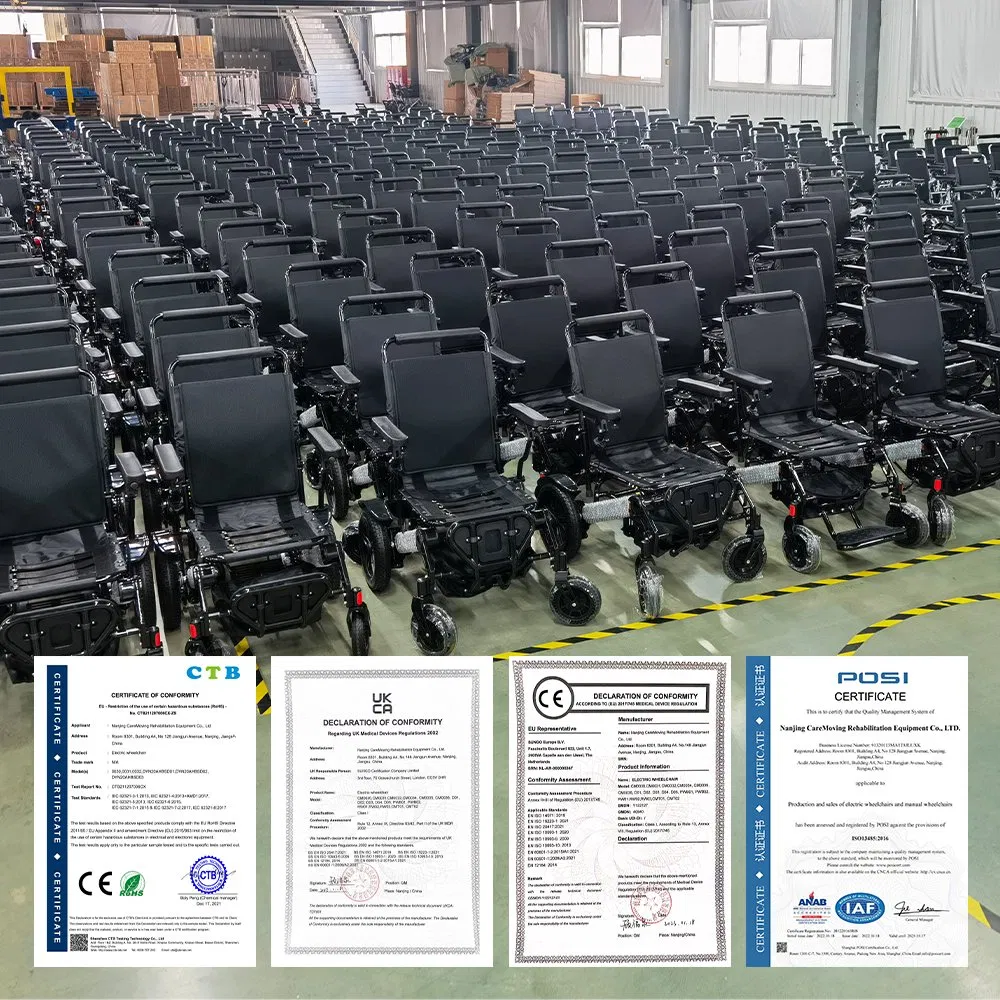 China Supplier Disabled Folding Power Wheel Chair Adult Aluminum Lightweight Electric Wheelchair