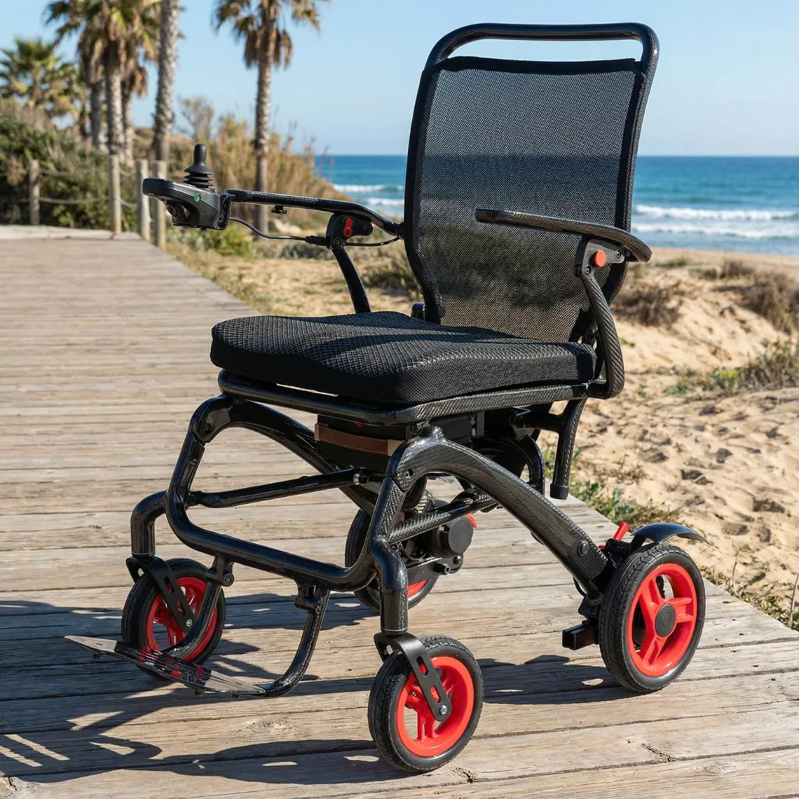 Factory Direct Supply Ultra Lightweight Carbon Fiber Power Wheelchair for Seniors