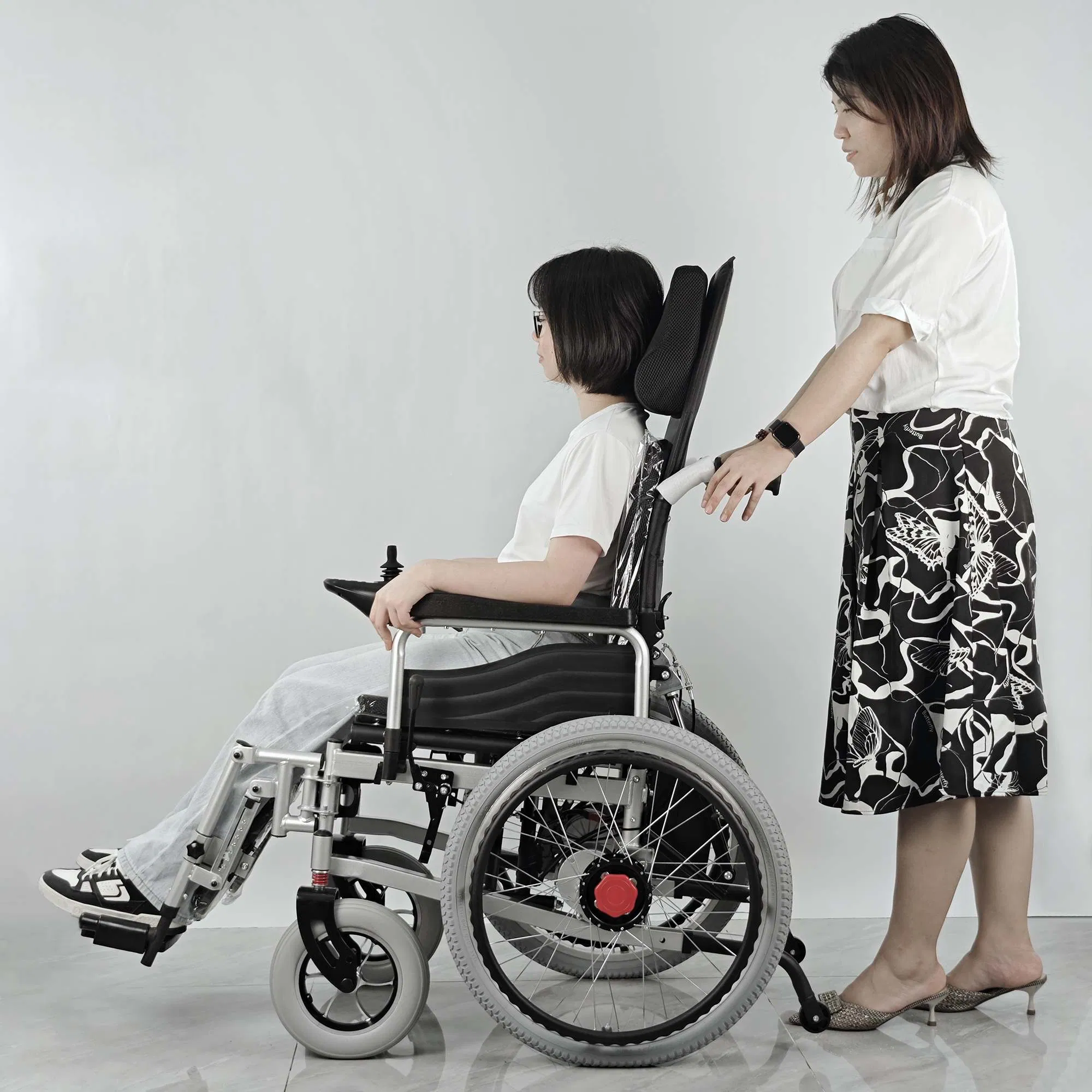 New Home-Based Rehabilitation Trending Multifunctional Electric Adjustable Standing Wheelchair for Disabled Home Care/Elderly Care