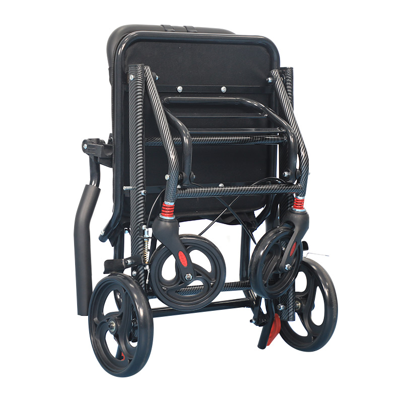 Manual Foldable Transport Wheelchair Adults Rehabilitation Therapy Supplies
