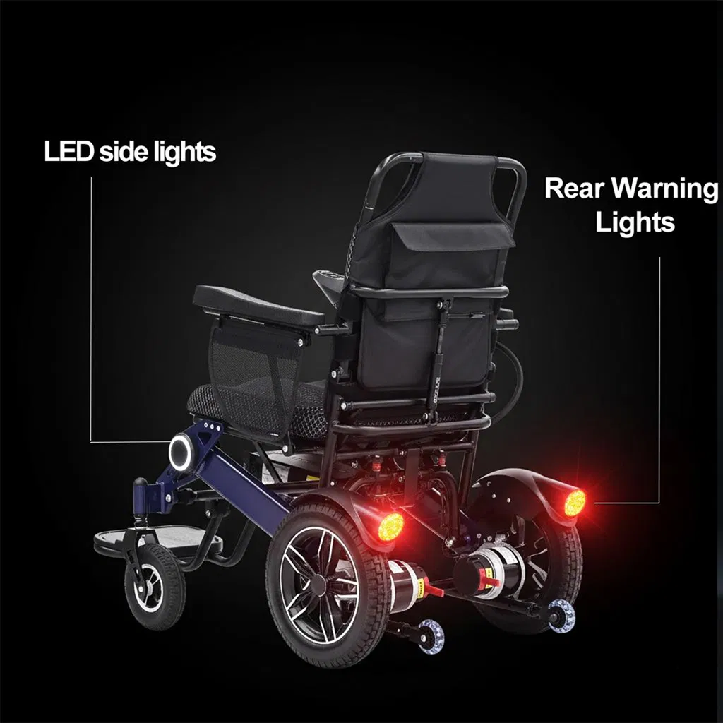 All-Terrain Heavy Duty Folding Electric Wheelchair for Outdoor Use