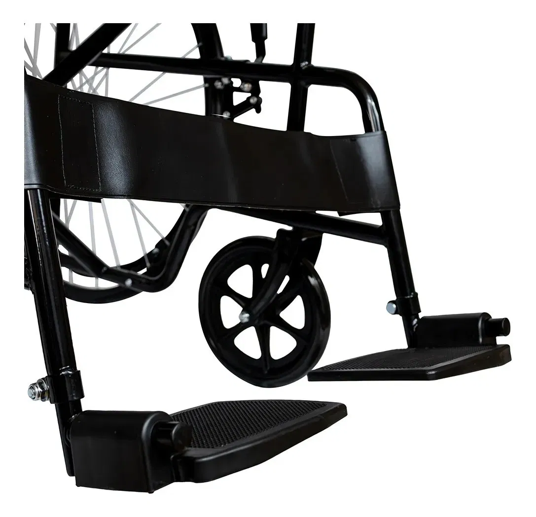 Swing-Away Footrest Folding Manual Standard Folding Sillas De Ruedas Wheelchair for Transport