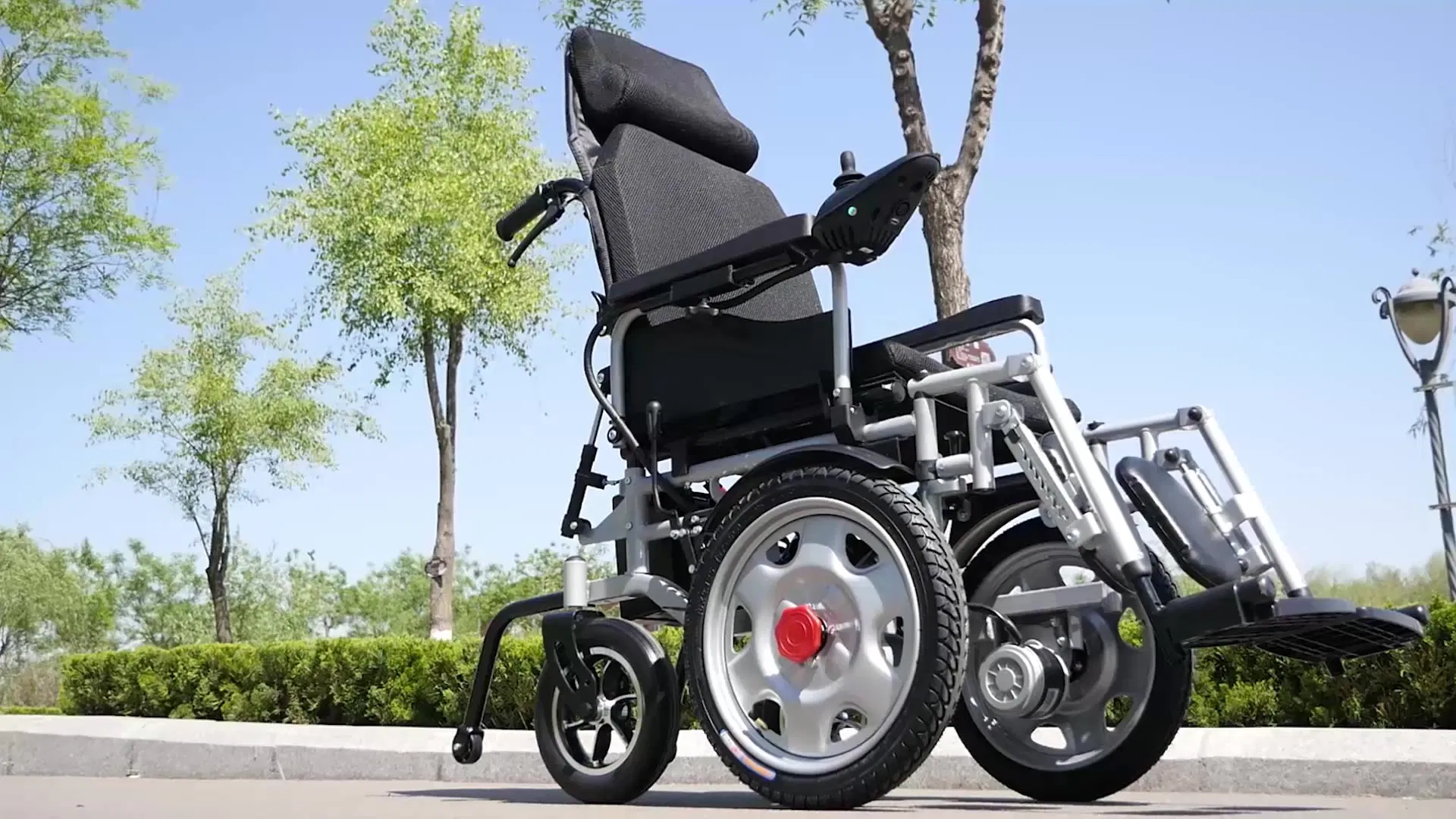 Customized Brother Medical Folding for Quadriplegic Users Bariatric Electric Wheelchair with ISO Bme1022