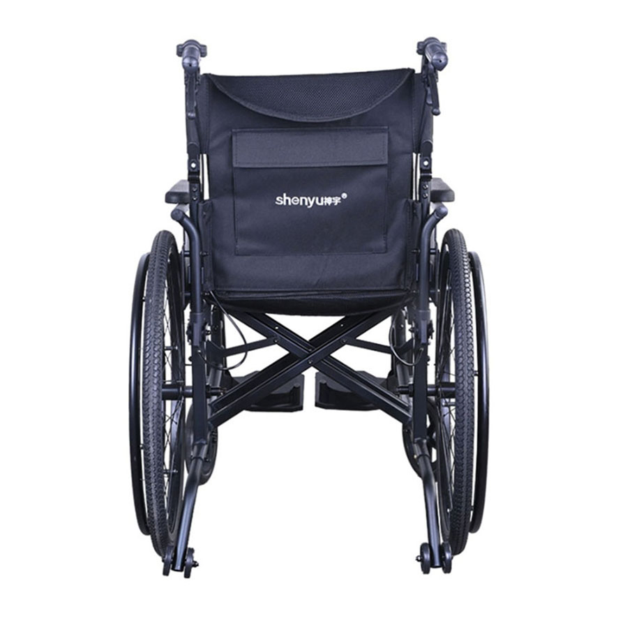 Durable Aluminum Frame Smooth Movement Indoor-Outdoor Manual Wheelchair