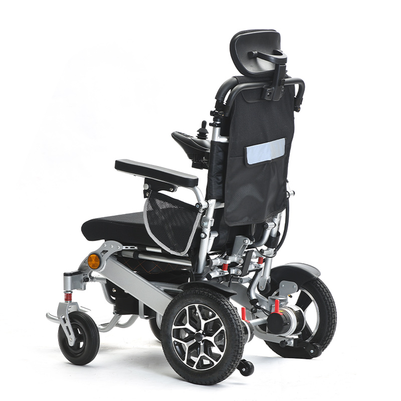 All Terrain Lightweight Motorized Wheelchair Foldable Cheap Electric Wheelchair for Adults