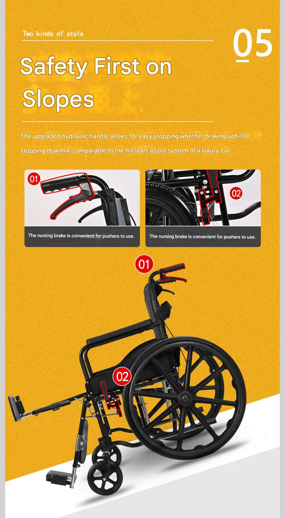 Manual Pediatric Wheelchair View 2