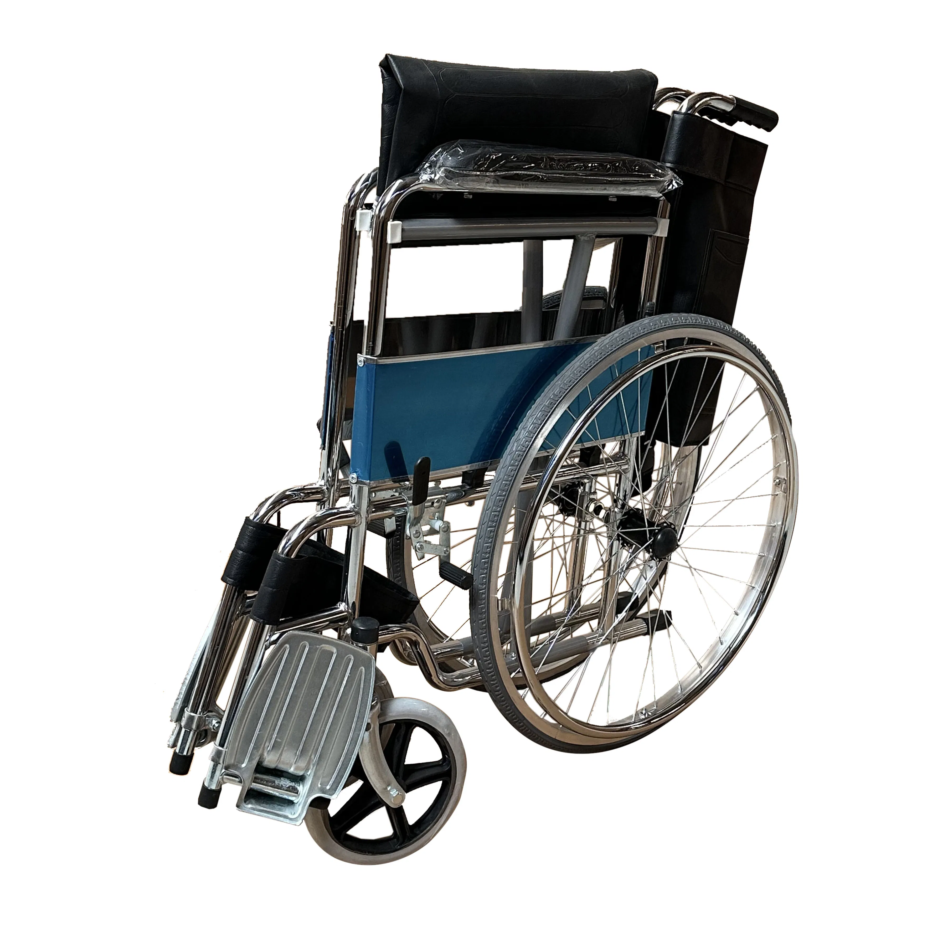 Medical Steel Manual Folding Wheelchair 809 for Physical Therapy/Hospital Use