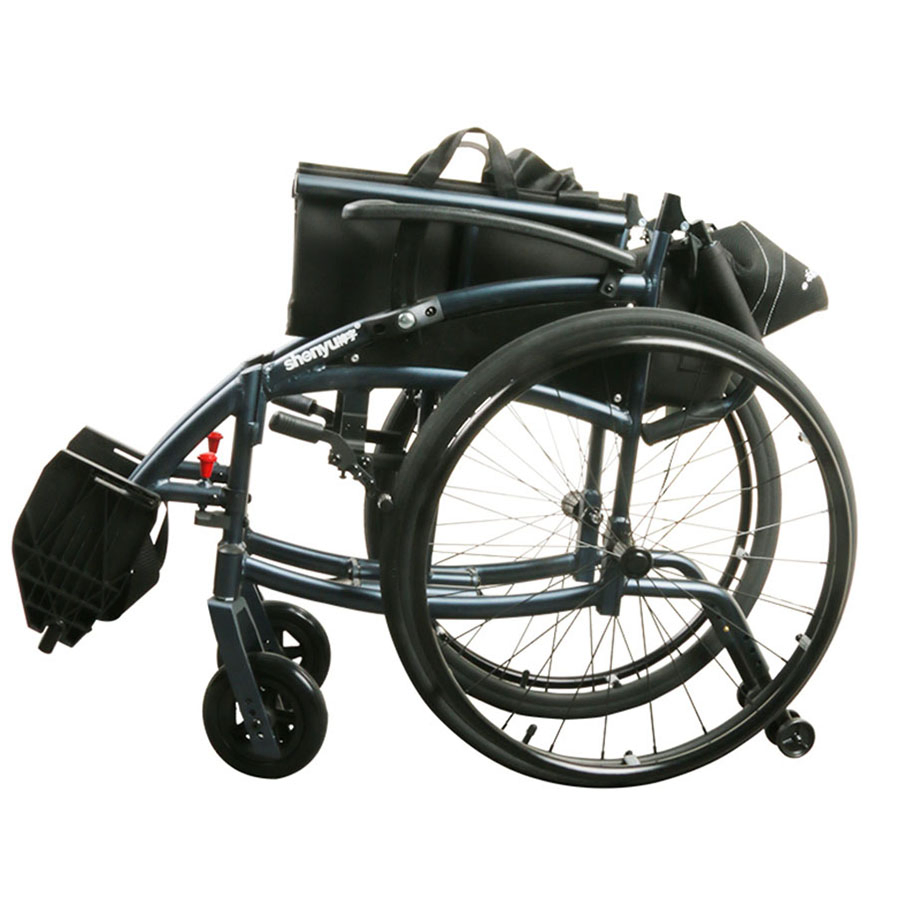 Premium Anodized Frame Comfortable Seat Durable Lightweight Manual Wheelchair