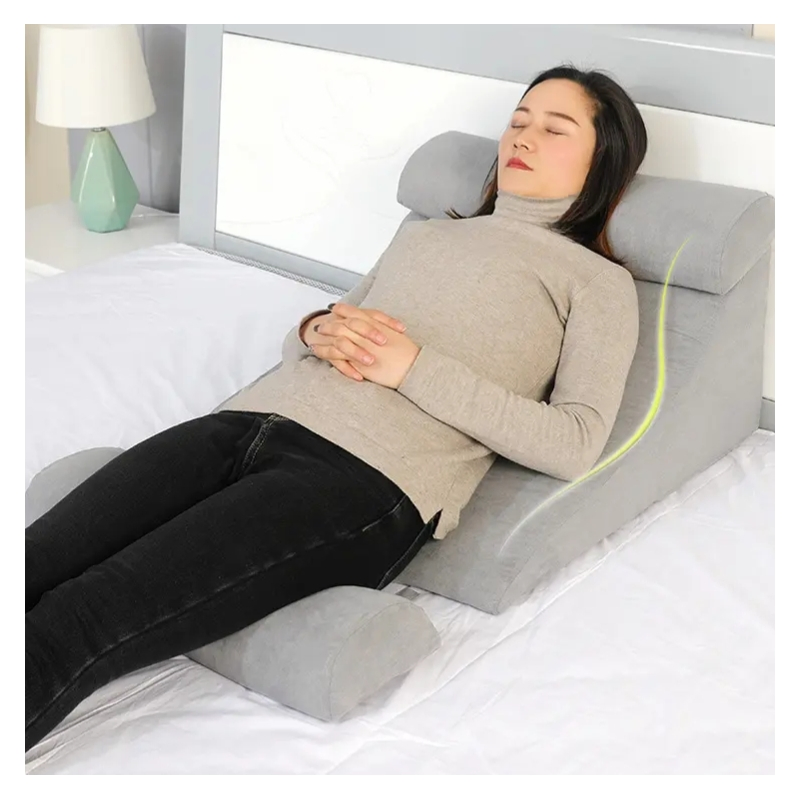 Adult Orthopedic Memory Foam Reading Bed Wedge Pillow Inflatable Cooling Gel Wearable Marine Headboard Neck Leg Support Therapy