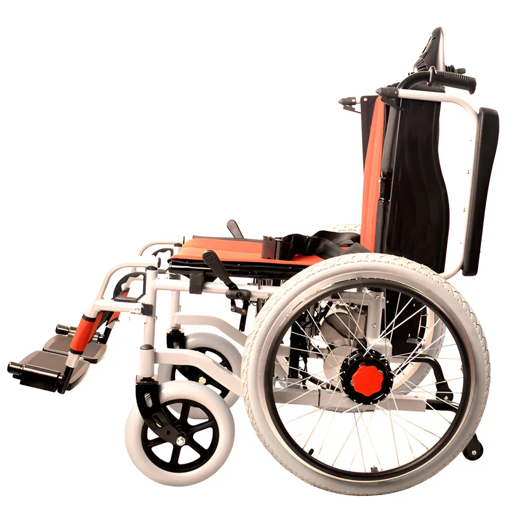 Manufacturer Wholesale Sale Price High Quality Carbon Steel Folding Foldable Disabled Handicapped Outdoor Powered Electric Wheelchair for Disability