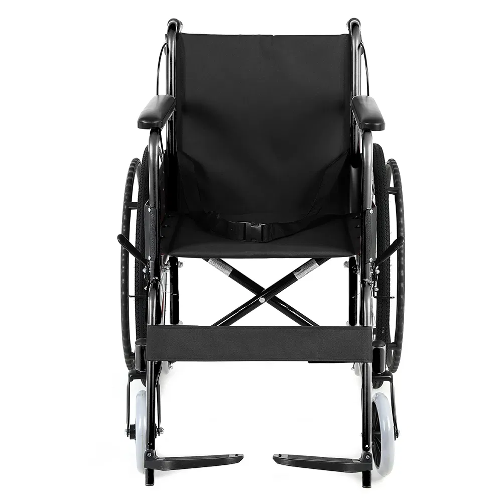 Maintenance-Free Outdoor Standard Manual Folding Wheelchair with ISO