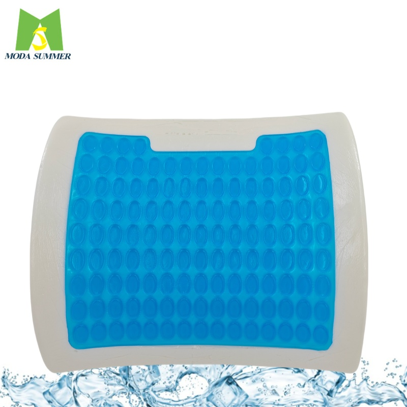 OEM Logo Versatile Gel Memory Foam Waist Pillow &amp; Lumbar Support Cushion for Car Seats Reading &amp; Bed Rest Nursing Camping Airplane Use