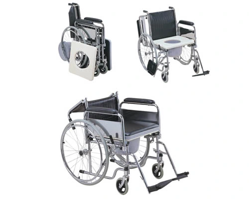 2016 Hot Sale Portable Commode Wheelchair