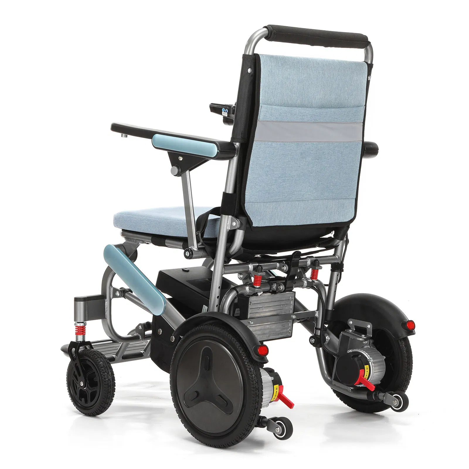 Baichen Hot Sale All Terrain Ultralight Aluminium Alloy Lightweight Foldable Smart Power Electric Wheelchair for Disabled