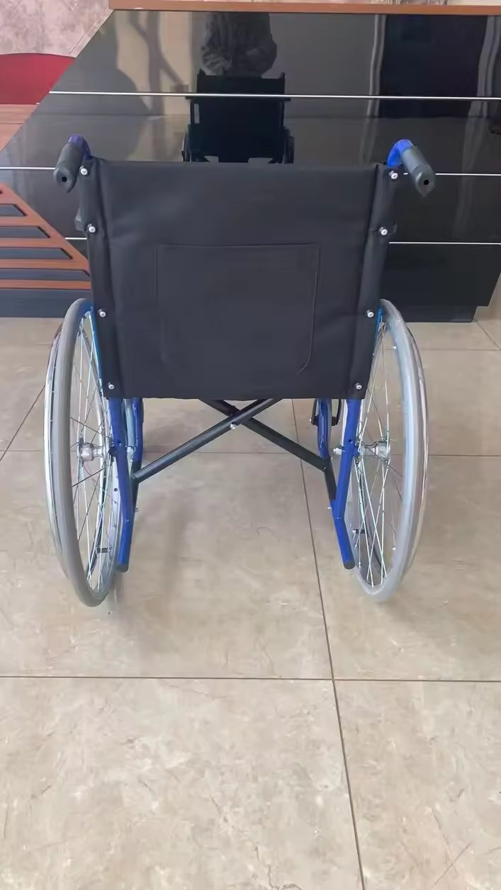 Swing-Away Footrest Folding Manual Standard Folding Sillas De Ruedas Wheelchair for Transport
