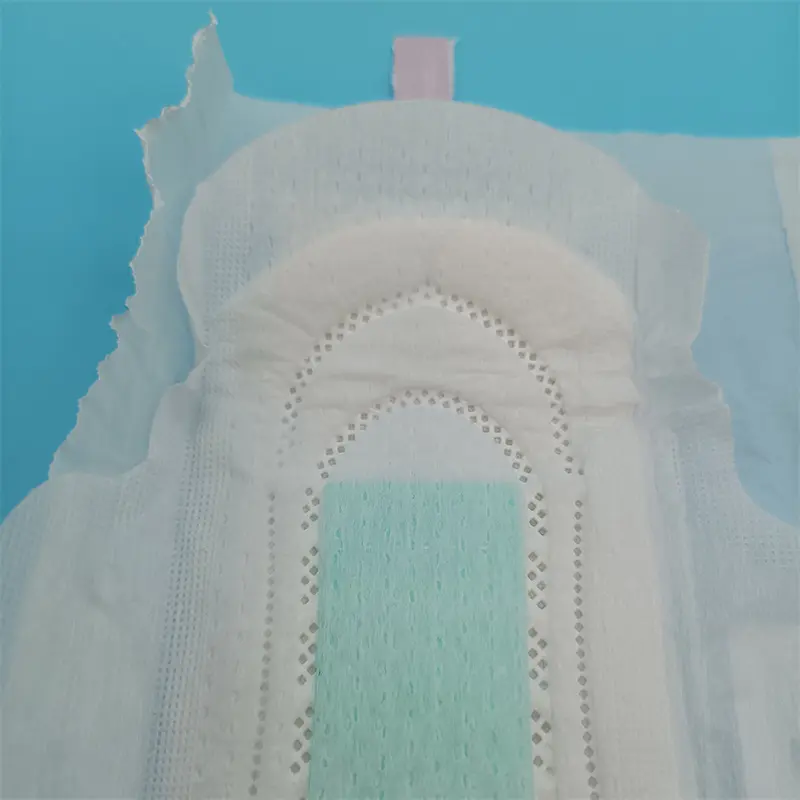 Custom CCSNMU1 Functional Chip Sanitary Napkins Pad PE Backfilm Hot Air Nonwoven Top Sheet Manufacturer, Manufacturers