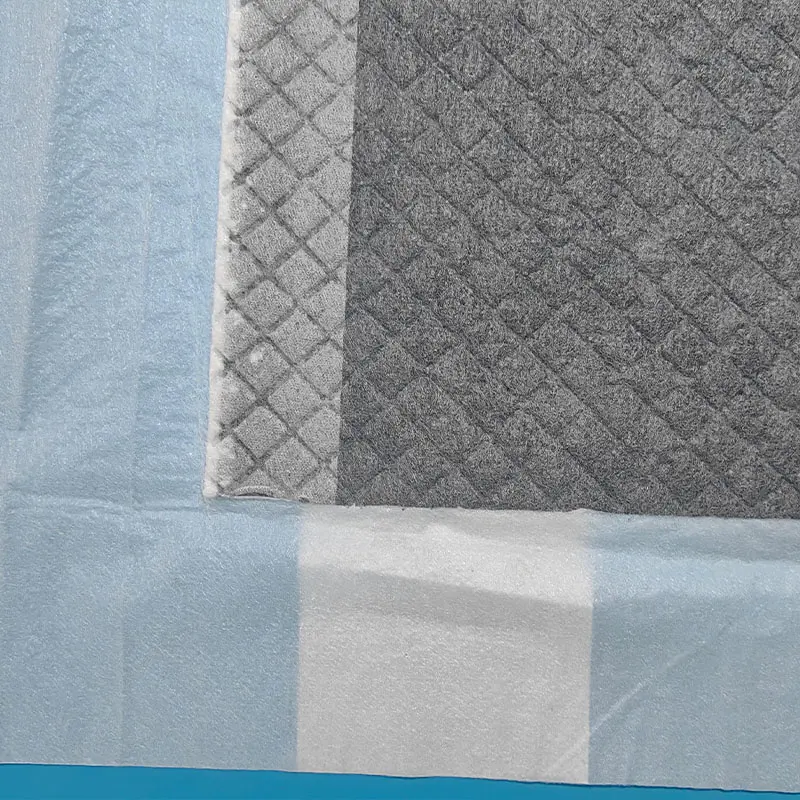 Custom CCUPB1 Training Pads with Four Corner Positioning Spunbond Top Layer Carbon Paper PE Back Sheet Manufacturer, Factory