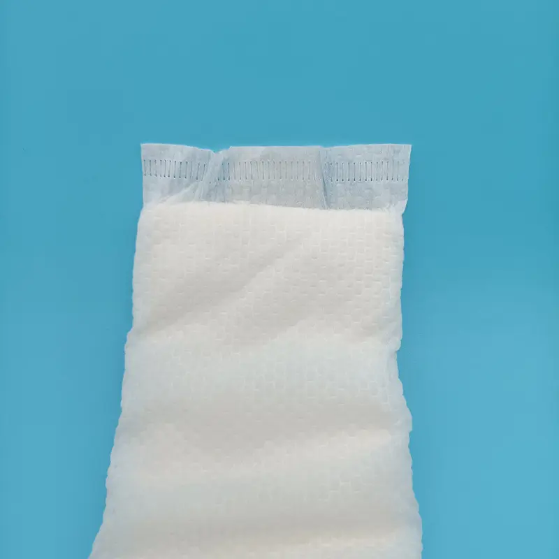 OEM CCMPZ 330mm Disposable Pregnancy Pad Hot-air Nonwoven Topsheet with Back Sticker Suppliers, Factories