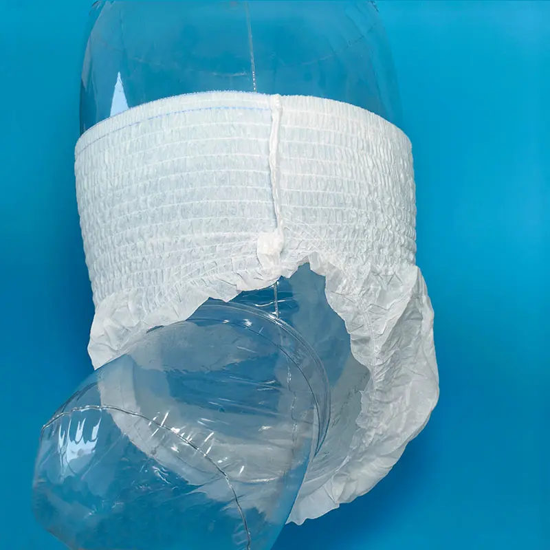 Custom CCAPF Basic Disposable Adult Pull Ups Diaper with Clothlike Backfilm Manufacturers, Supplier