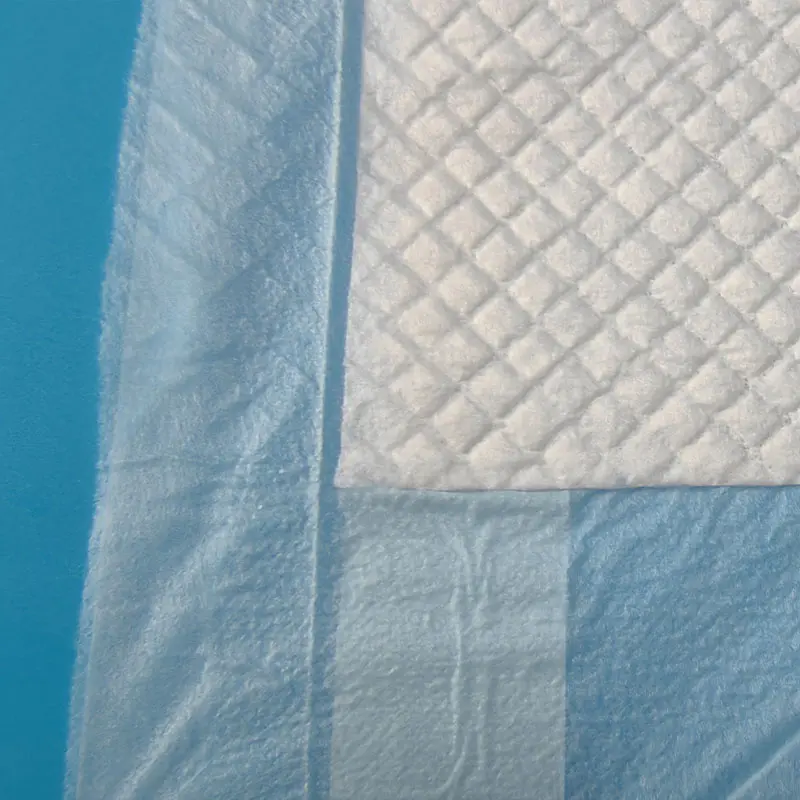 OEM CCNPP2 Disposable Underpad with Strip Positioning Sticker Design Spunbond Nonwovens Top Layer Manufacturer, Factory