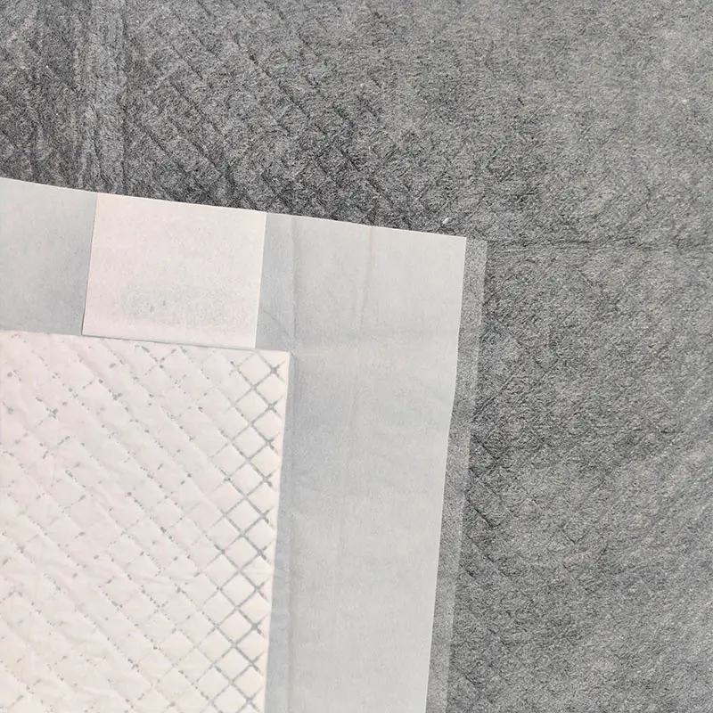 Custom CCUPB1 Training Pads with Four Corner Positioning Spunbond Top Layer Carbon Paper PE Back Sheet Manufacturer, Factory