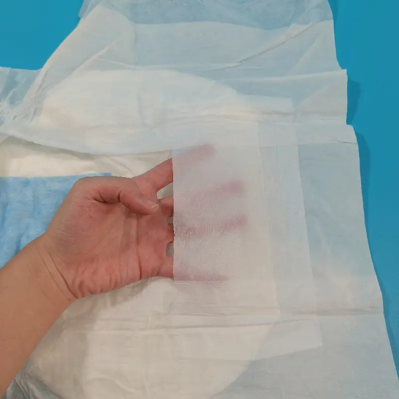 OEM CCADF12 Adult Diaper Clothlike Backfilm with Back Leakage Gurad ADL Suppliers, Factories