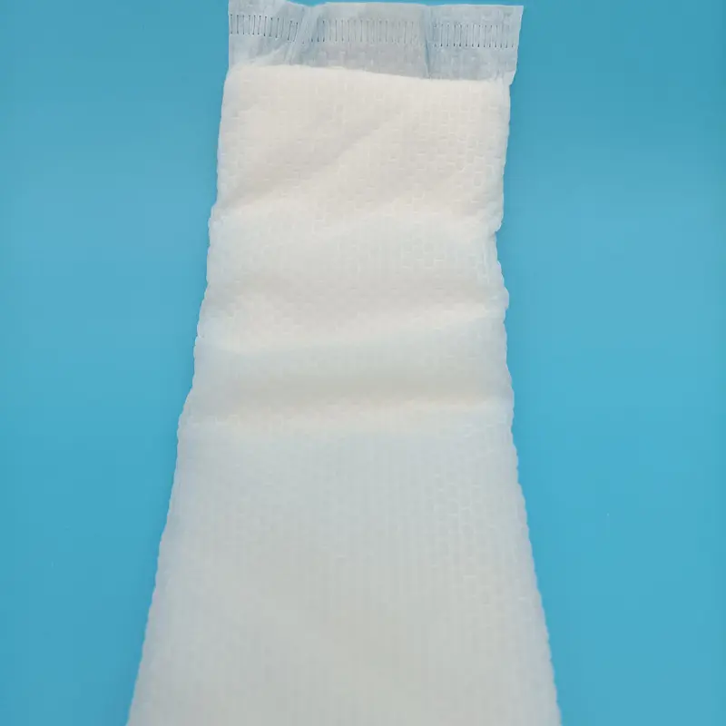 OEM CCMPZ 330mm Disposable Pregnancy Pad Hot-air Nonwoven Topsheet with Back Sticker Suppliers, Factories