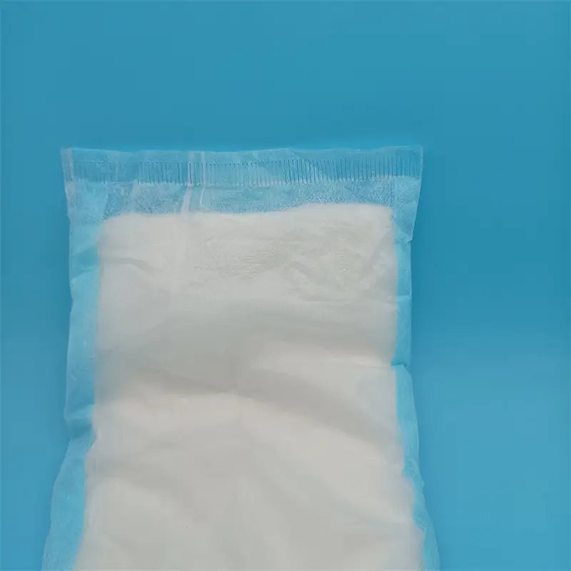 OEM CCMPZ 410mm Hot-air Nonwoven Topsheet Backfilm Maternity Pad with Back Sticker Manufacturer, Manufacturers