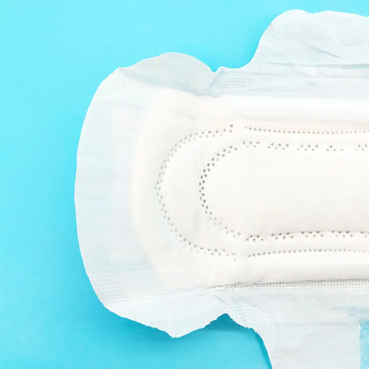 Custom CCSNM 290mm Disposable Sanitary Napkin Hot Air Nonwoven Top Sheet PE Backfilm Manufacturers, Supplier
