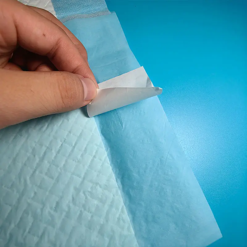 OEM CCNPP1 Disposable Bed Pads with Spunbond Nonwovens Top Sheet Four-corner Positioning Manufacturers, Factories