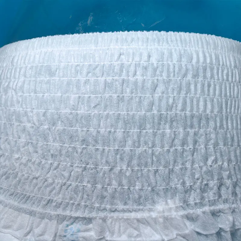 Custom CCAPF Basic Disposable Adult Pull Ups Diaper with Clothlike Backfilm Manufacturers, Supplier