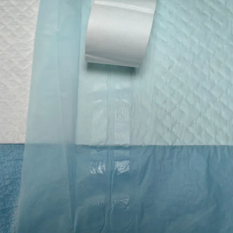 OEM CCNPP2 Disposable Underpad with Strip Positioning Sticker Design Spunbond Nonwovens Top Layer Manufacturer, Factory