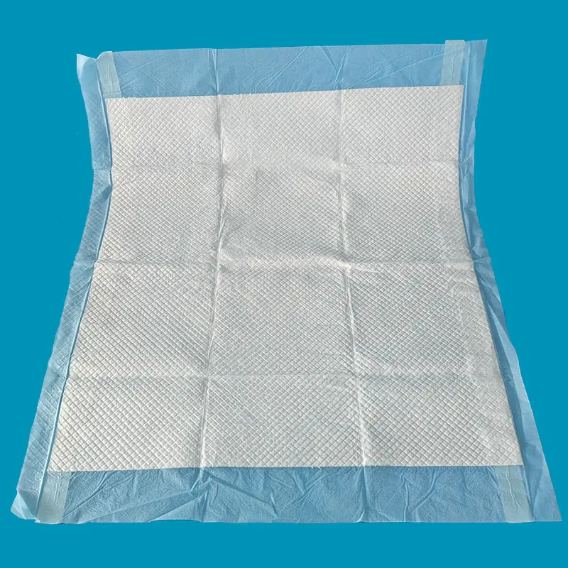 OEM CCNPP2 Disposable Underpad with Strip Positioning Sticker Design Spunbond Nonwovens Top Layer Manufacturer, Factory