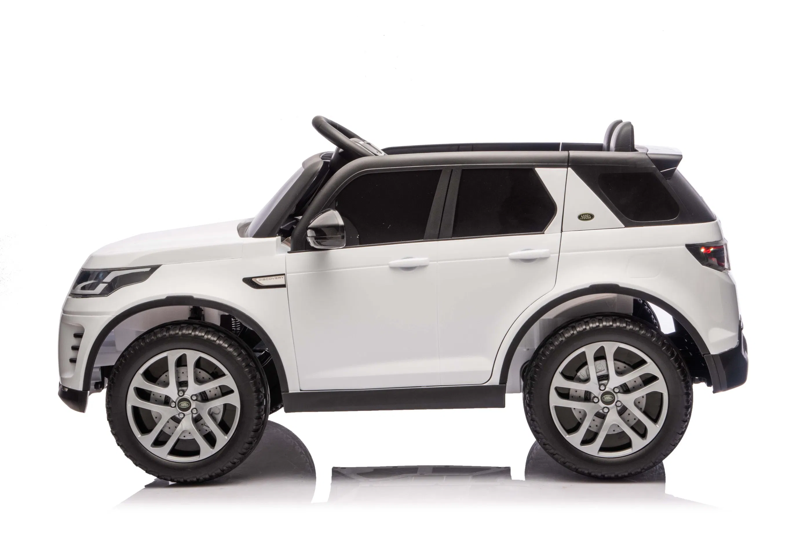 Premium Range Rover Licensed Electric Car for Kids with LED Lights &amp; Safety Belt-White