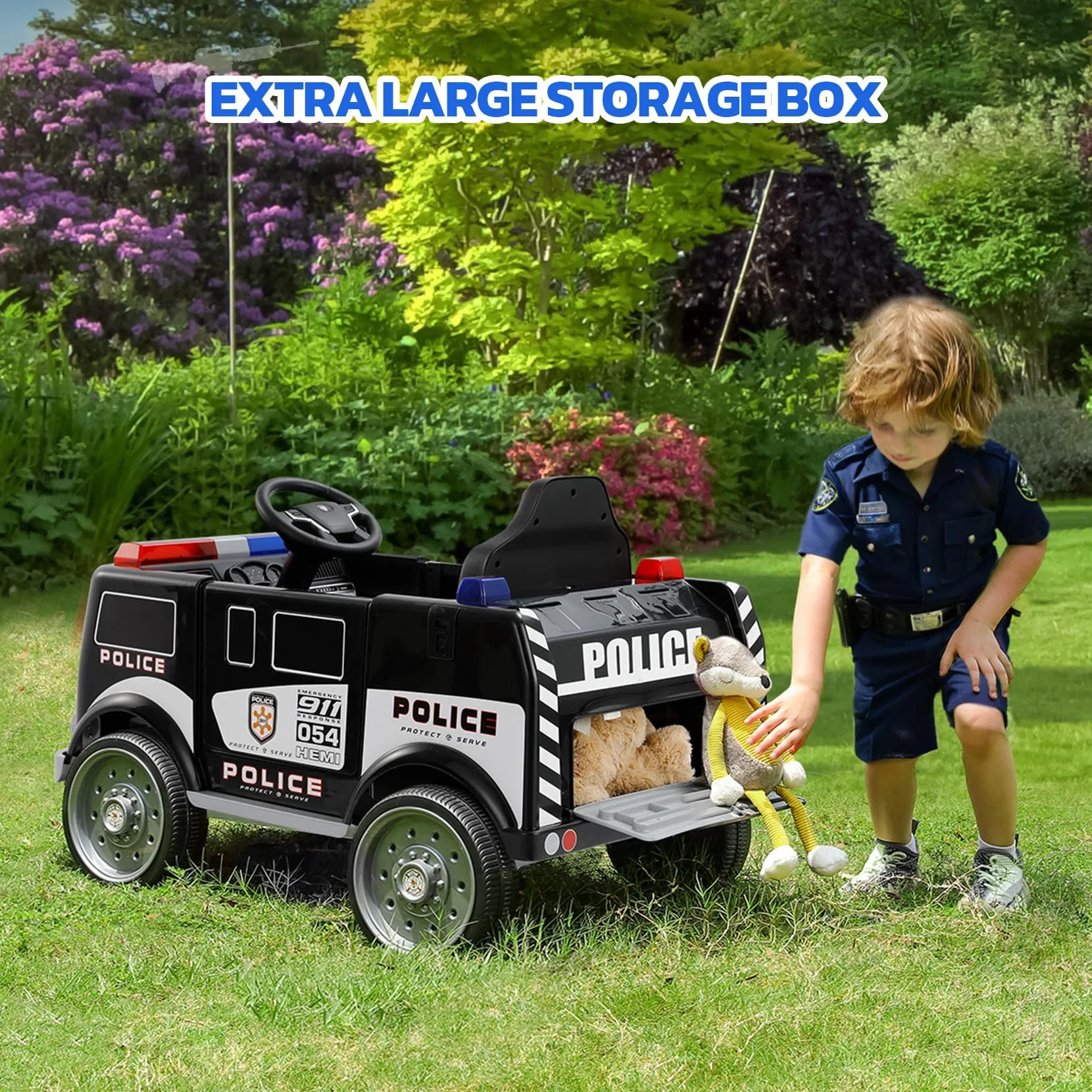 Electric Ride on Truck for Kids, Battery Powered Toddler Car