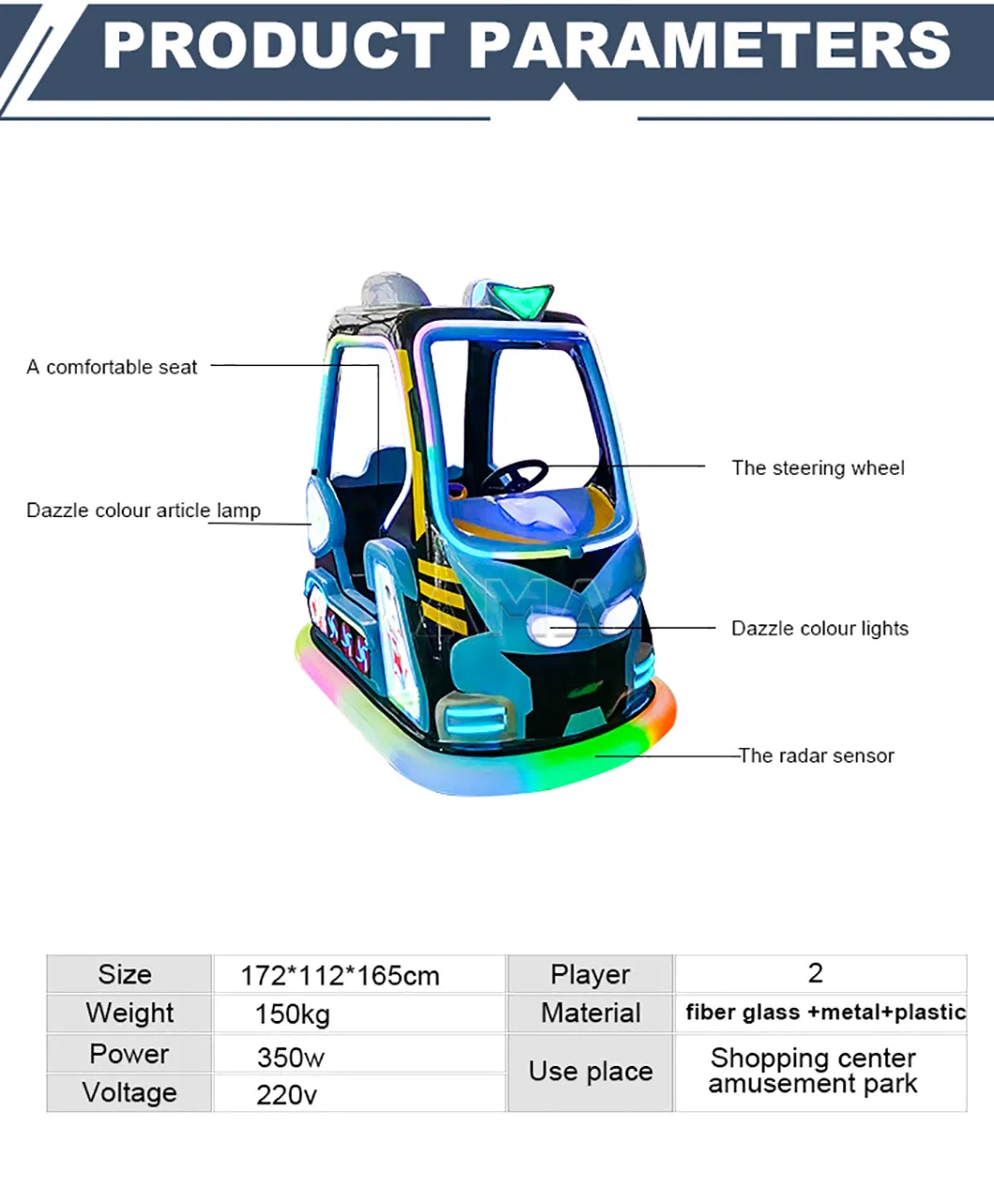 Kids Bumper Car Detail 2