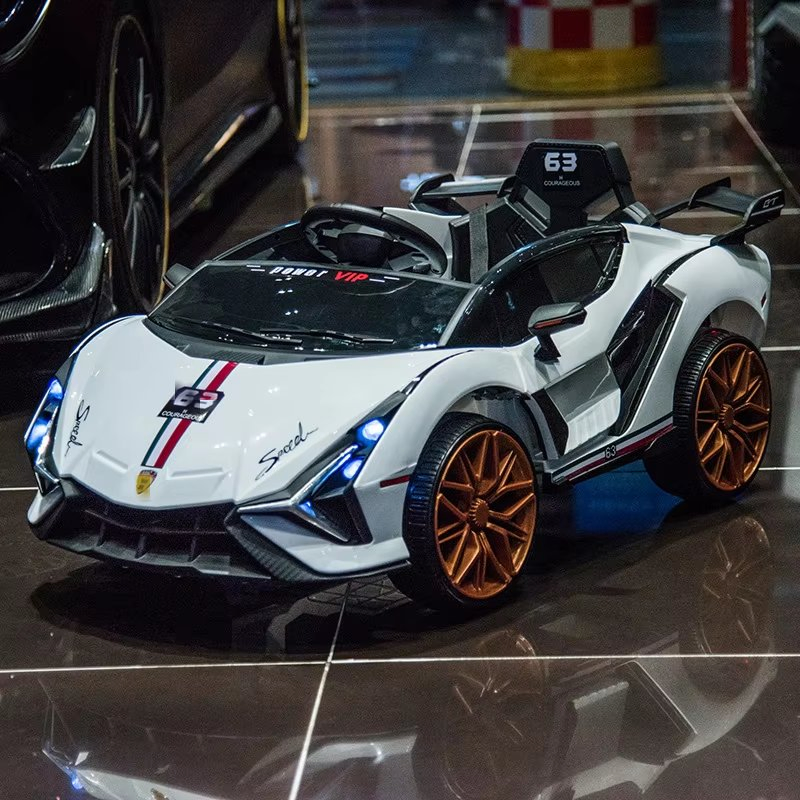 Four-Wheeled Electric Sports Car for Kids Aged 1-5 Years