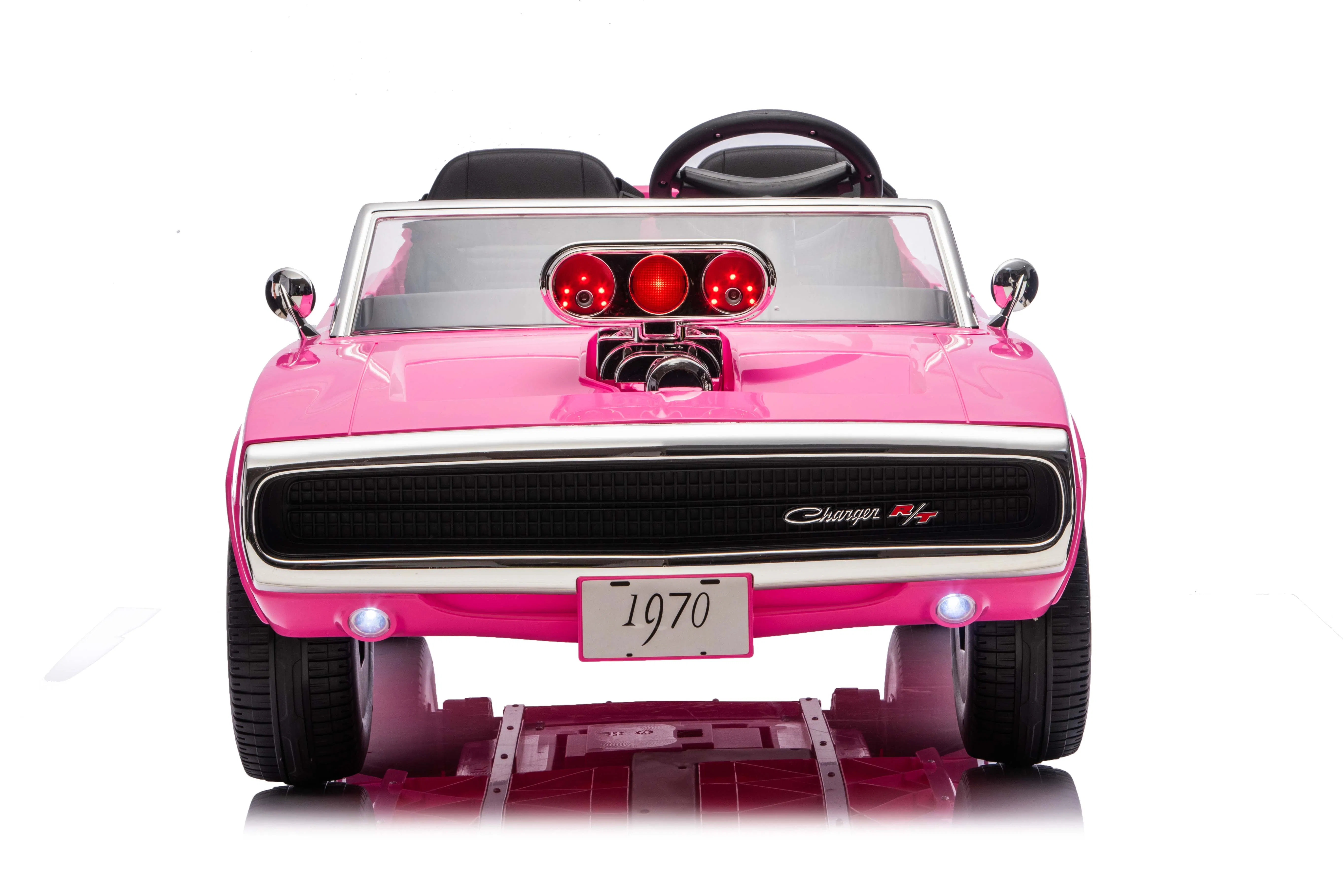 Licensed Vintage Kids Car with Bluetooth and Dual Drive Options