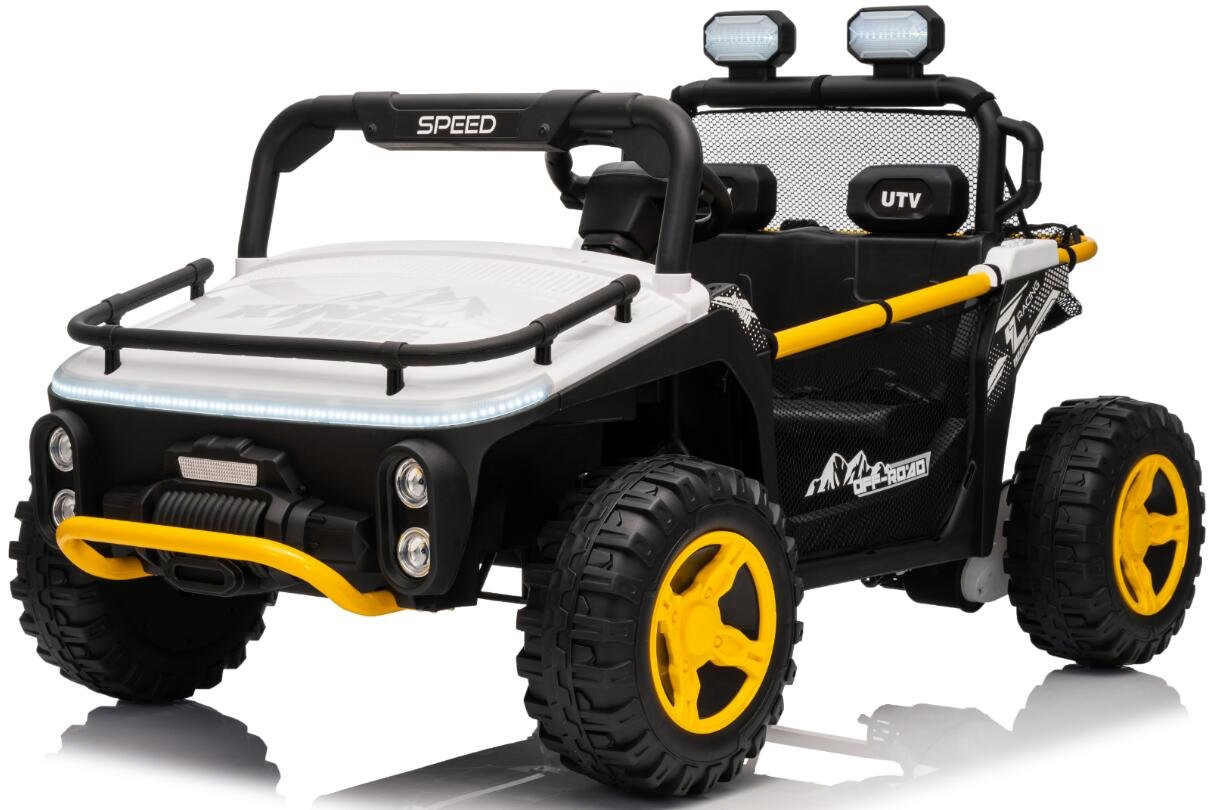 24V Kids Ride on UTV, Toddlers Battery Electric Powered Toy Car to Drive with off-Road Wheels/Suspension/Horn/LED Lights, Suitable for Gift of Children Car